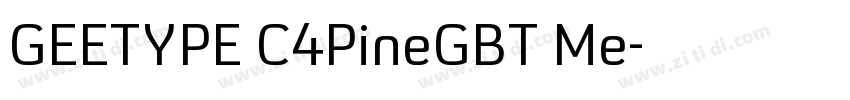 GEETYPE C4PineGBT Me字体转换
